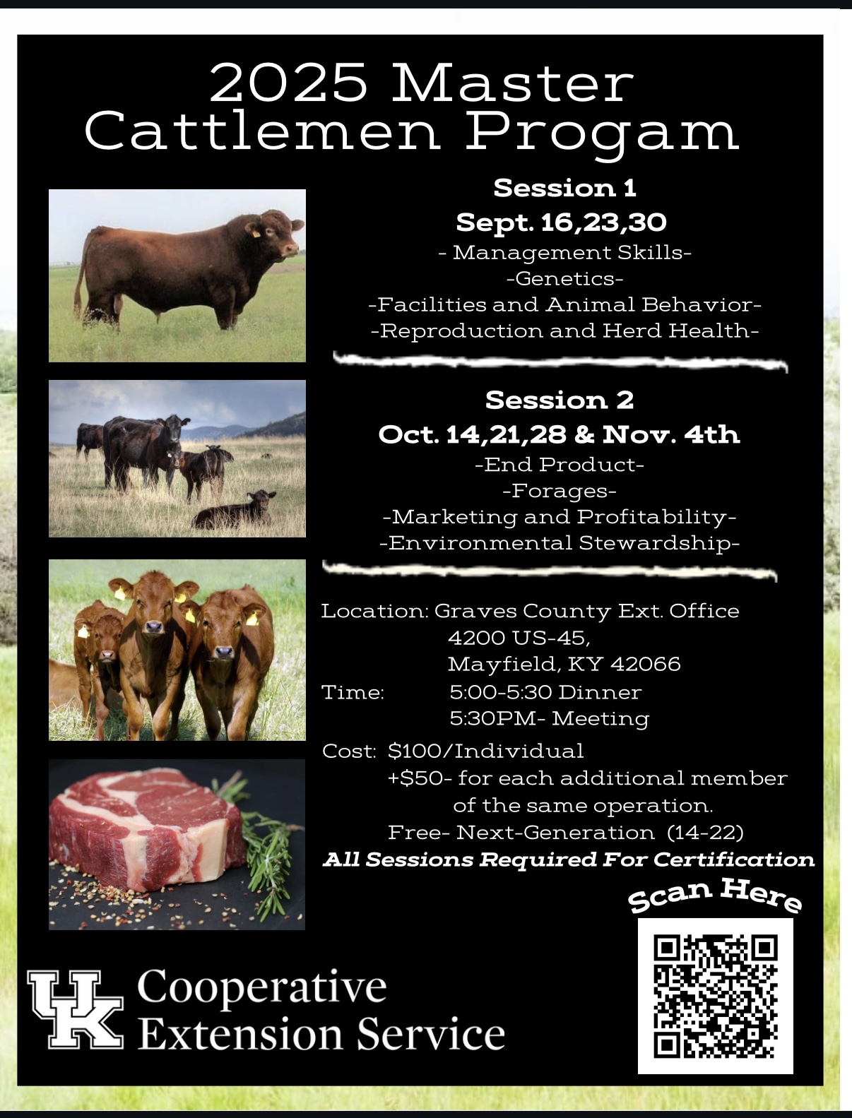 2025 Master Cattlemen flyer