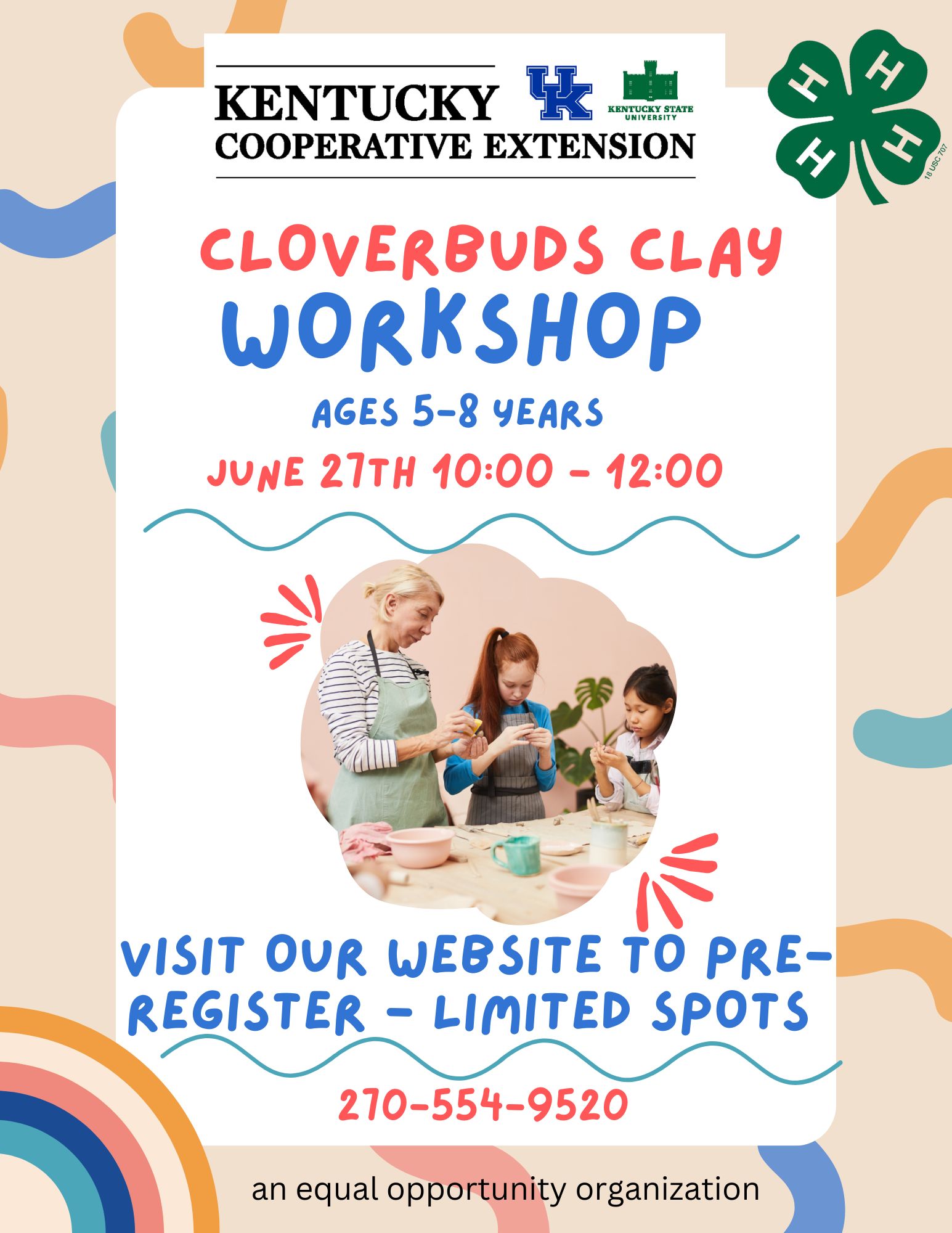 Cloverbuds Clay workshop