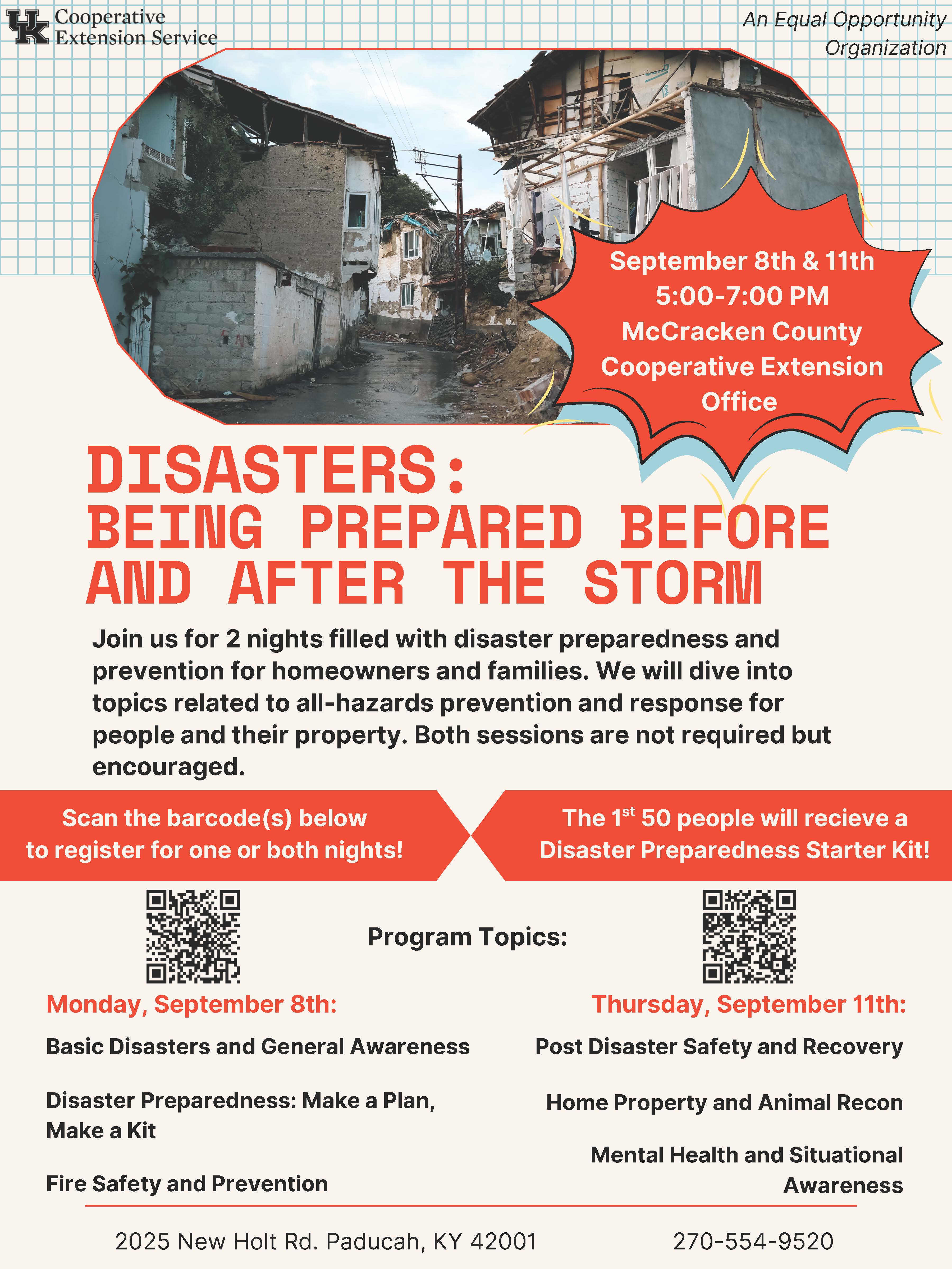 Disaster preparedness flyer Sept 2025