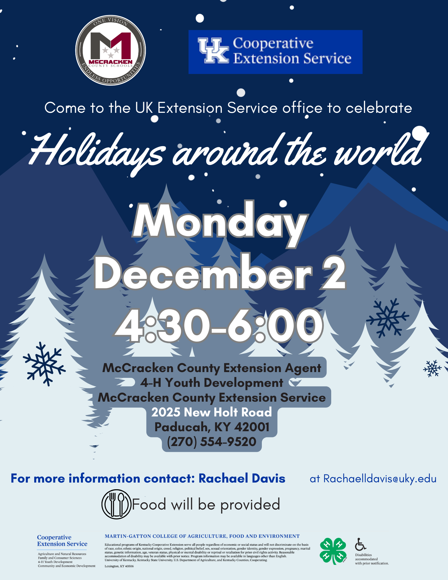 Holidays around the world flyer