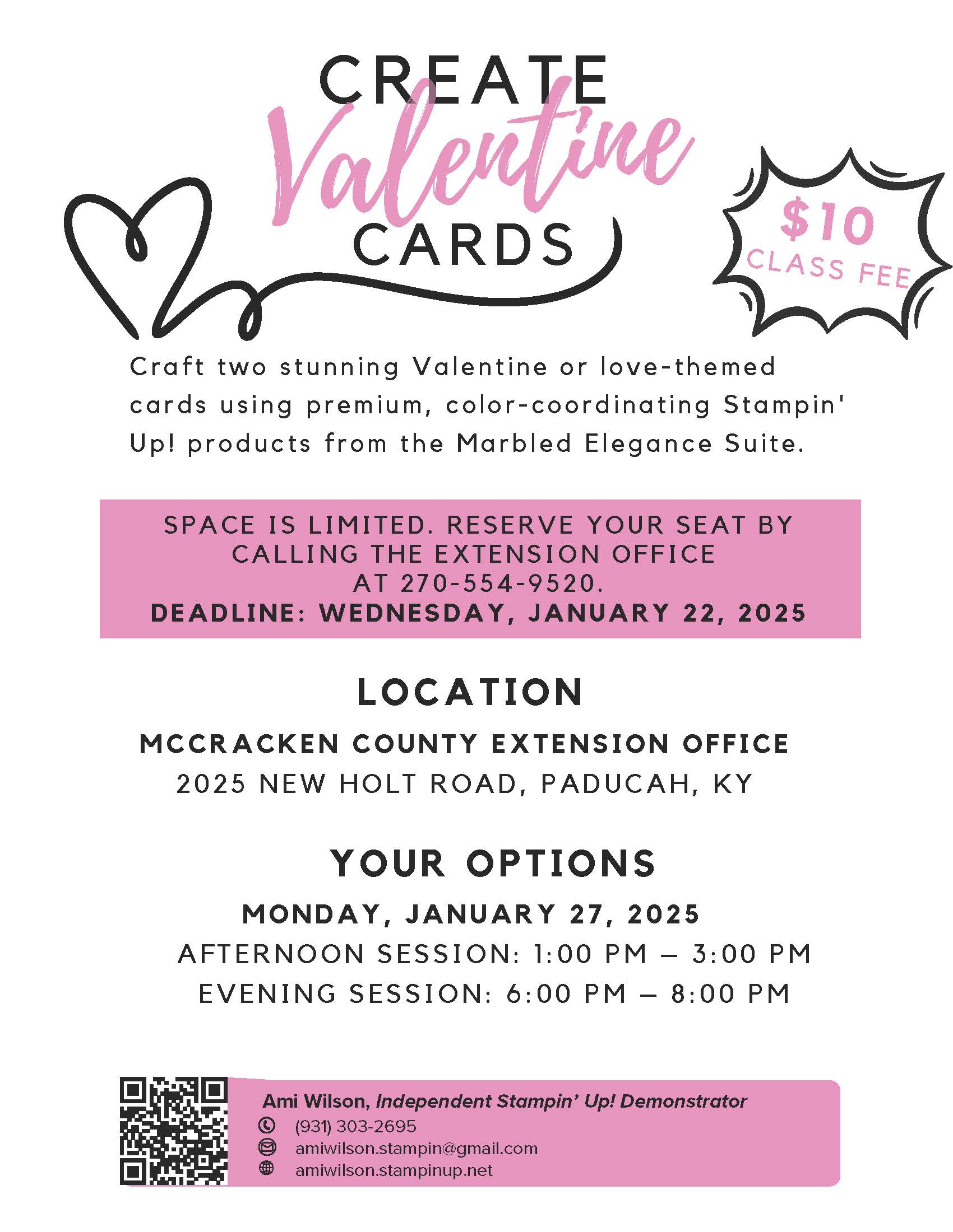 Valentine Love Themed Card Classes