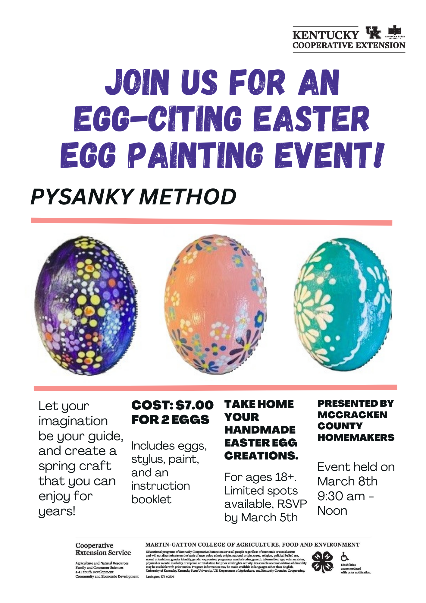 Easter Egg Painting Flyer