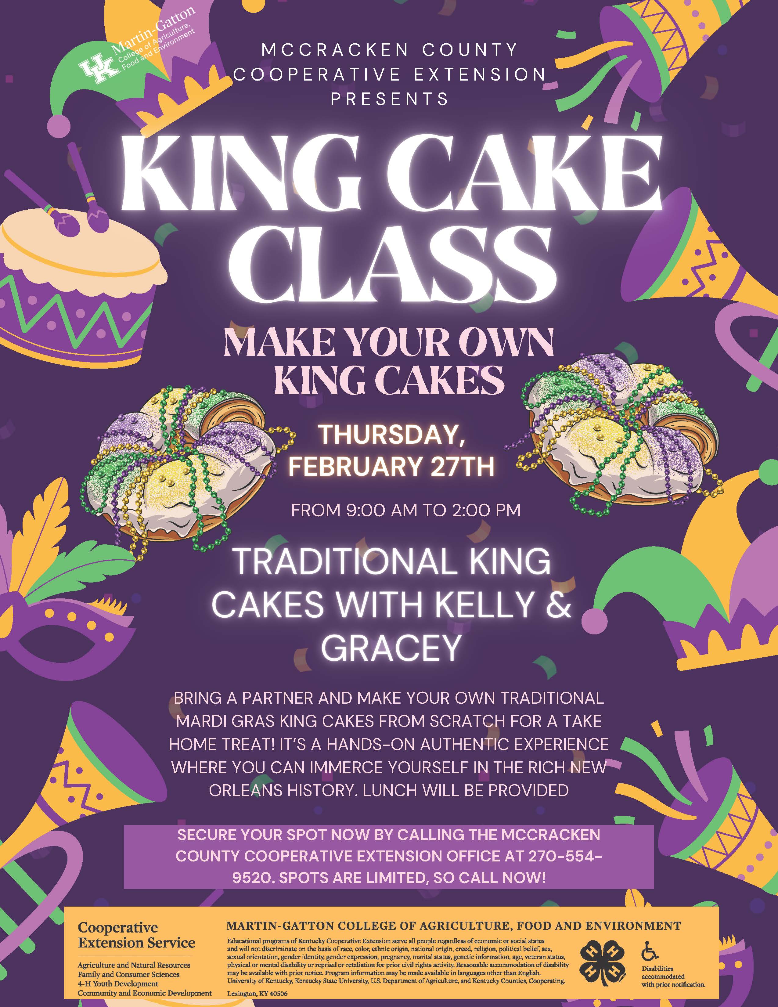 King Cake Flyer