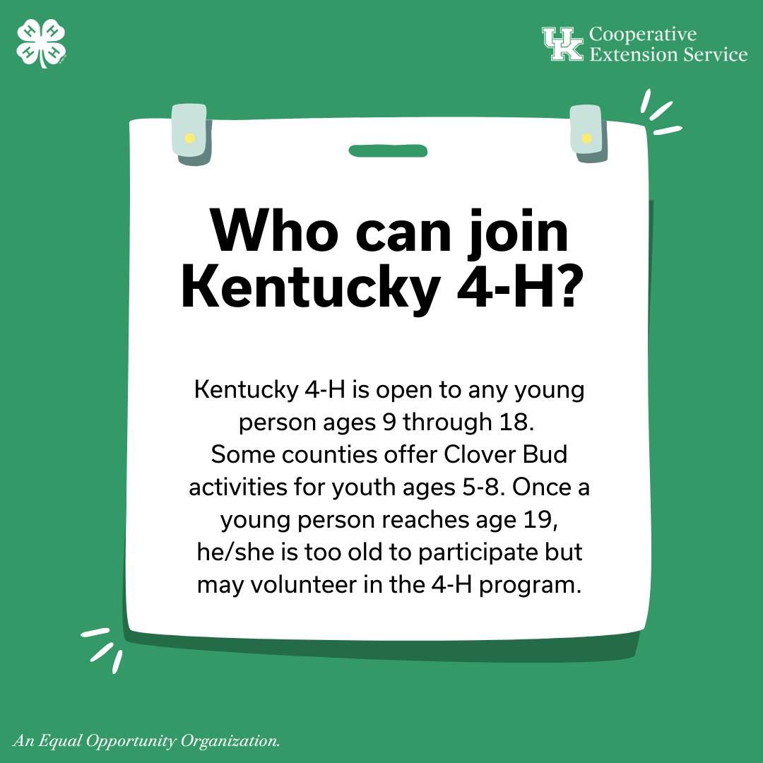 Who can join 4-H