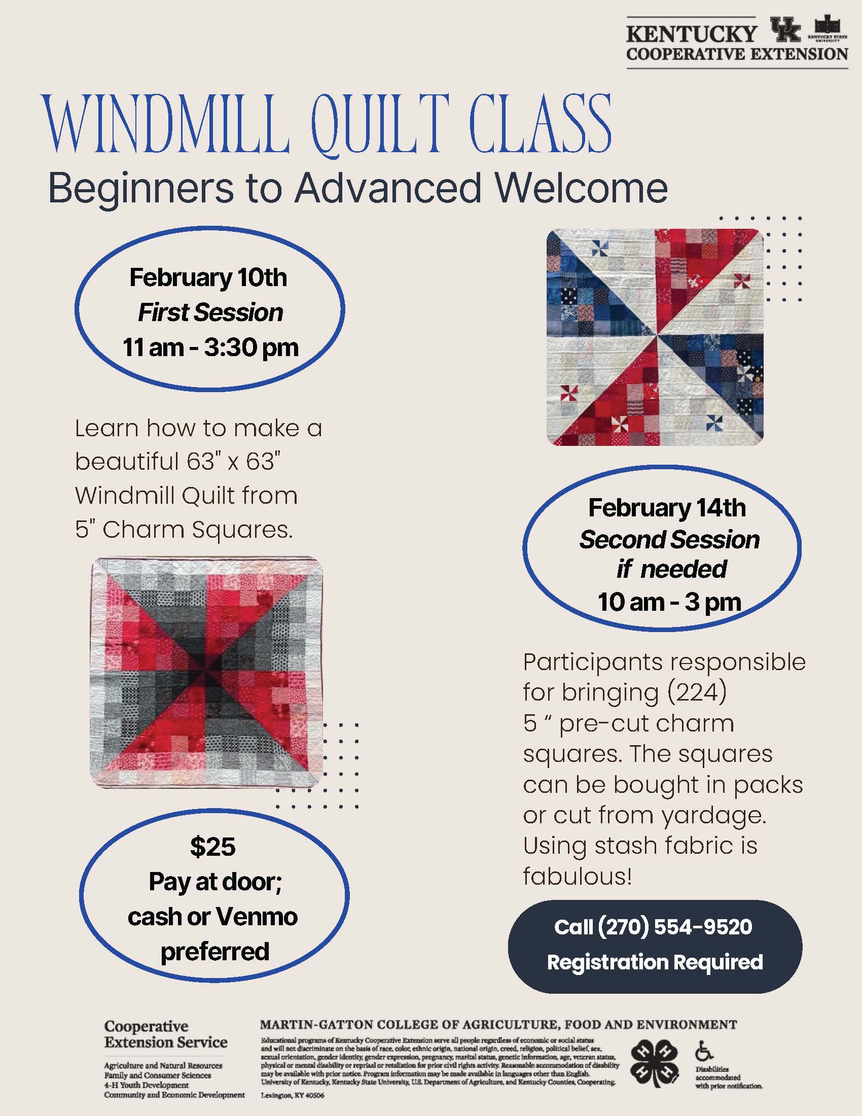 Windmill Quilt Flyer