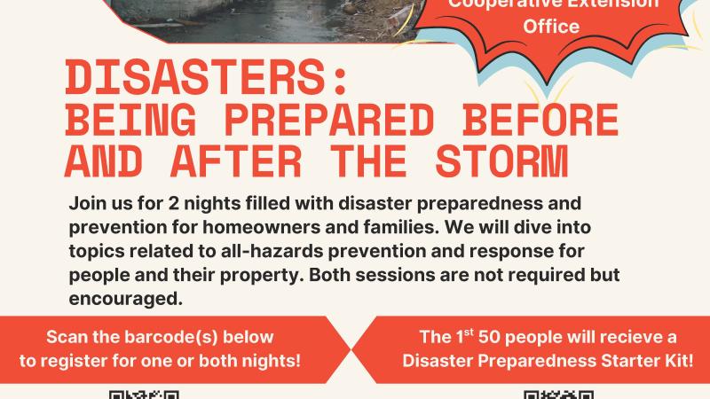 Disaster preparedness flyer Sept 2025